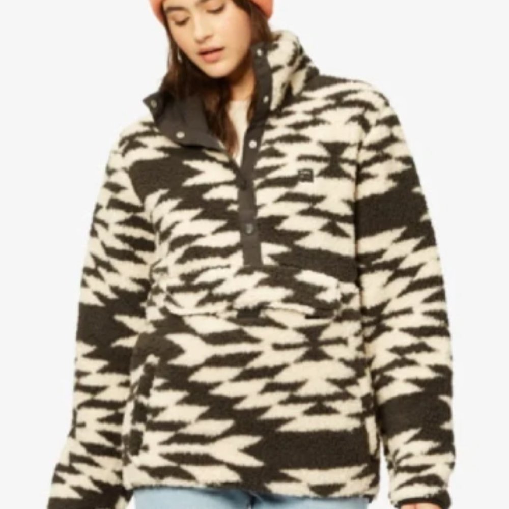 Billabong Switchback Fleece Pullover Sherpa -  Small